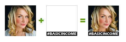 Twibbon for basic income